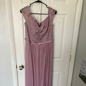 David’s Bridal Lace Bridesmaid dress